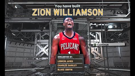 NBA2K20 ZION WILLIAMSON BUILD BEST SLASHING BUILD ON NBA 2K20 BEST