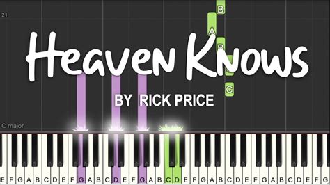 Heaven Knows By Rick Price Synthesia Piano Tutorial Sheet Music Youtube