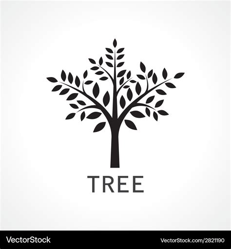 symbol  tree royalty  vector image vectorstock
