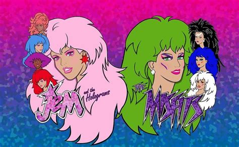 Jem And The Holograms Vs The Misfits By Evobs Redbubble Jem And The