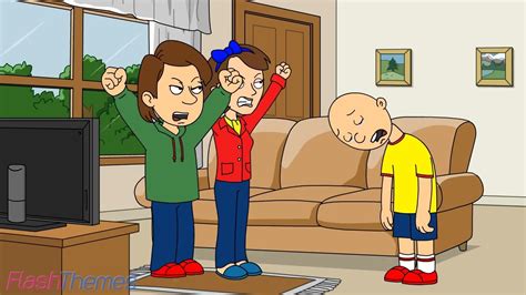 Caillou Throws A Temper Tantrum At School Youtube