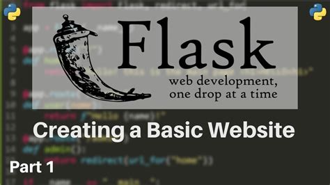 Flask Tutorial 1 How To Make Websites With Python YouTube