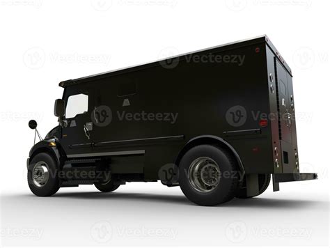 Black armored box truck - low side view 31157994 Stock Photo at Vecteezy