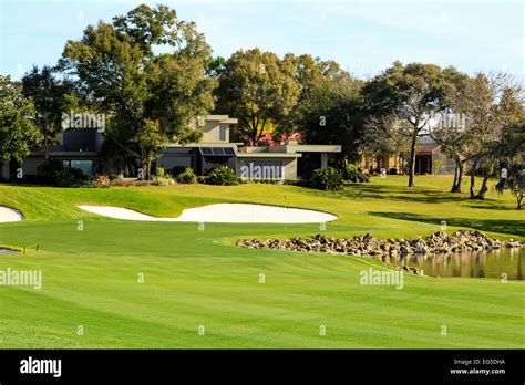 Iconic 18th Green At Arnold Palmers Bay Hill Golf Course Orlando