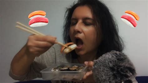 Mukbang Sushi ASMR ITA Eating Sounds YouTube