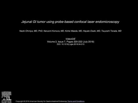 Jejunal Gi Tumor Using Probe Based Confocal Laser Endomicroscopy Ppt