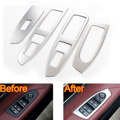 Bbq Fuka X Stainless Car Interior Door Window Lift Panel Handle Cover