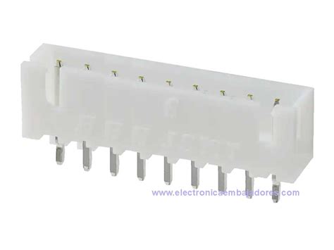 Jst Serie Xh Conector Poste 2 5 Mm Macho Recto 9 Contactos B9b Xh A Lf Sn