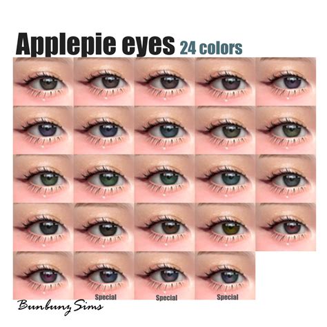 Bunbunzsims1 Applepie Eyes 24 Colors Face Paint Emily CC Finds