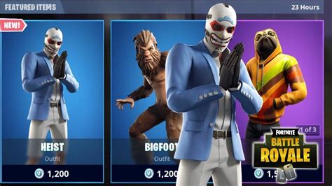 New Heist Skin Is Cool New Fortnite Item Shop Update Custom