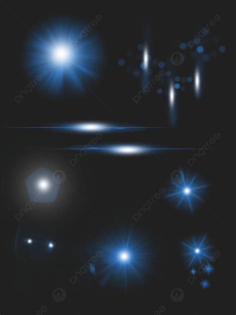 Collection Of Blue Light Effects Background, Original, Aggregate, Blue ...