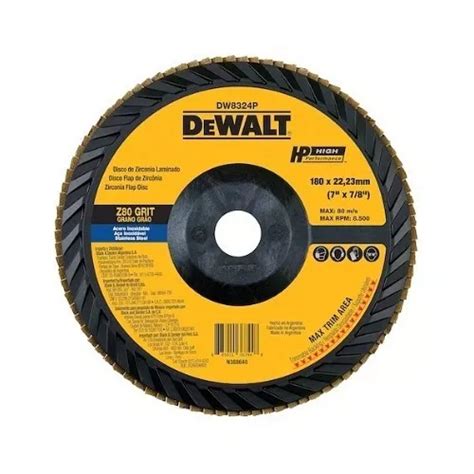 Disco Flap Gr Dewalt Dw P Ar Cor Preto E Amarelo Mercadolivre