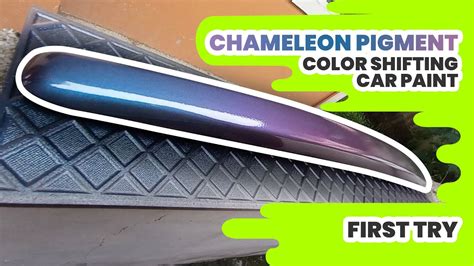 How To Apply Chameleon Pigment Color Shifting Car Paint Youtube