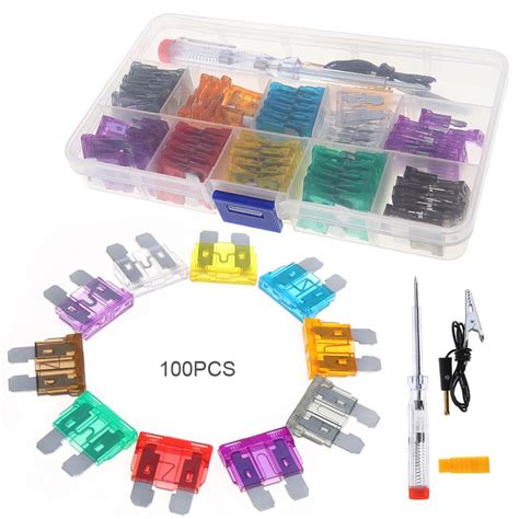 Pcs Auto Automotive Car Fuse Plugs Blade Fuse Box Tools Assortment