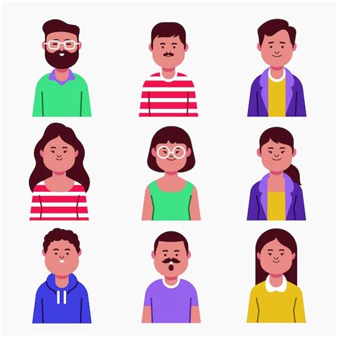 Colecci N De Avatares De Diferentes Personas Vector Gratis