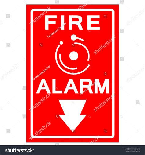 Fire Alarm Symbol Sign Vector Illustration Stock Vector (Royalty Free ...