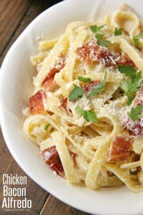 Chicken Bacon Alfredo Pasta Snappy Gourmet