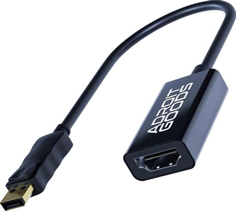 Adroitgoods 4k Displayport Naar Hdmi Adapter Kabel Zwart