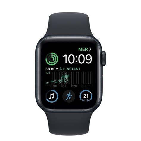 Apple Watch Series Se Gps Mm Aluminium Mitternacht