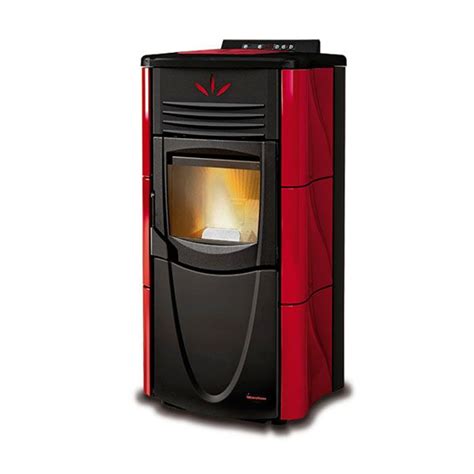 Stufa A Pellet La Nordica Extraflame GRAZIOSA LUX 8 KW 200 M3 Bordeaux