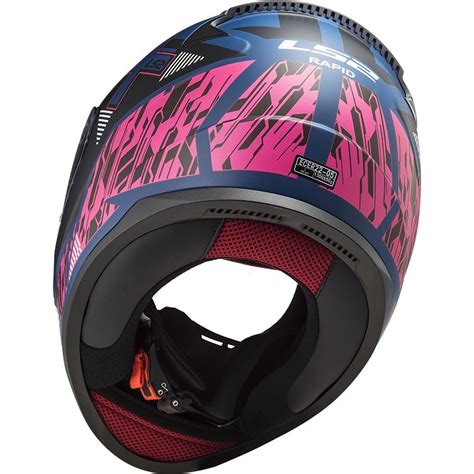 Casco Integrale Moto Ls Ff Rapid Xtreet Blu Opaco Viola Vendita