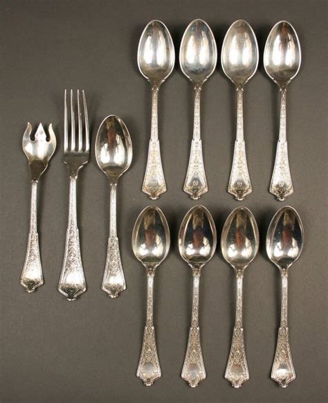 186 Tiffany Persian Pattern Sterling Silver Flatware Lot 186