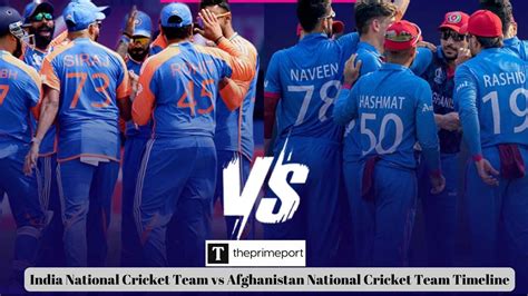 India National Cricket Team vs Afghanistan National Cricket Team Timeline