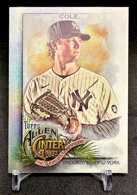 Topps Allen Ginter Silver Portrait Gerrit Cole Hot Box