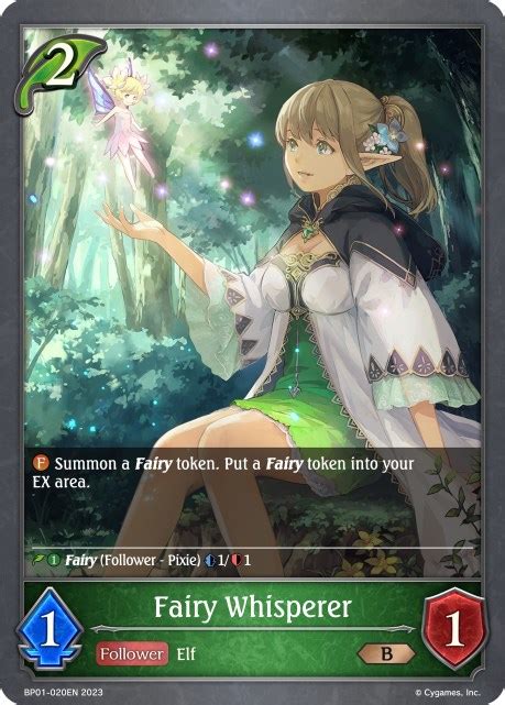 Fairy Whisperer Bp Advent Of Genesis Shadowverse Evolve