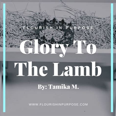 Glory To The Lamb