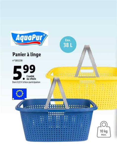 Promo Aquapur Panier à Linge chez Lidl iCatalogue fr