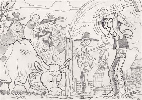 Jordan Julian Original Drawing Lucky Luke Des Catawiki