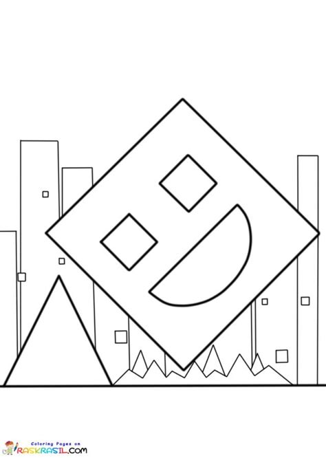 Geometry Dash Coloring Pages Printable For Free Download