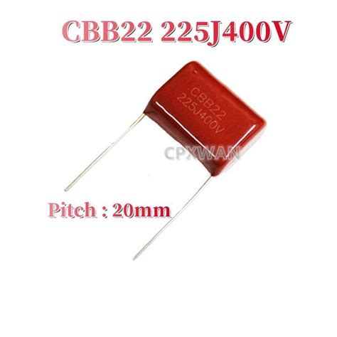 10pcs CBB Capacitor CBB22 225J 400V 2 2uF CBB21 225J400V 400V225J