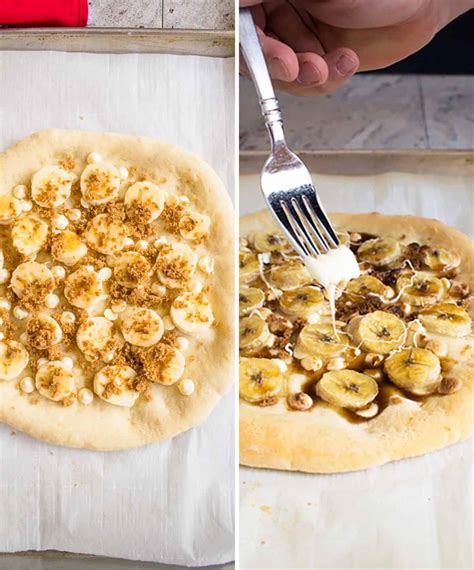 Sweet Banana Pizza With White Chocolate Cooking With Mamma C