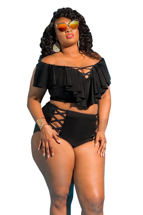 Nidalee Women Plus Size Sexy Bikini Set Brazilian Swimwsuit Push