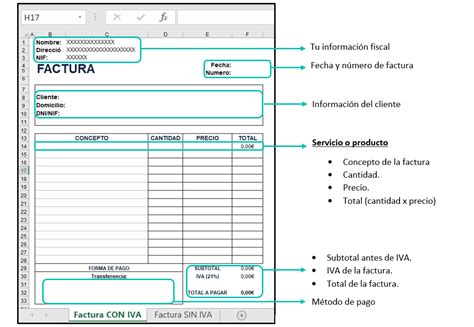 Plantilla Factura Basica Para Excel Descargar Images