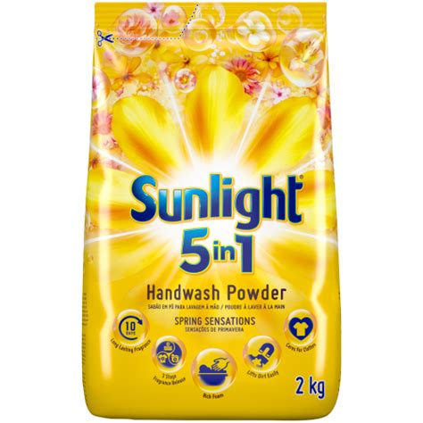 Sunlight 2in1 Hand Washing Powder Detergent Spring Sensations 2kg Clicks