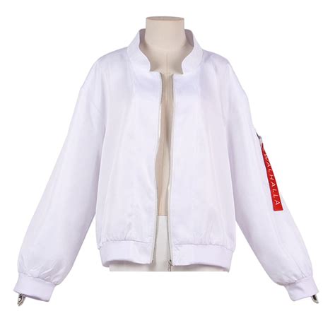 Anime Tokyo Revengers Kazutora Hanemiya White Coat Valhalla Uniform