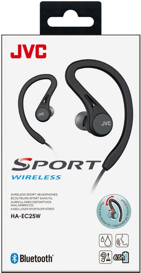 Best Buy Jvc Ear Clip Bluetooth Wireless Sport Headphones Black Haec25wb