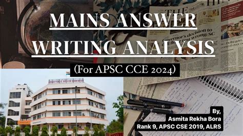 APSC CCE MAINS 2023 II Mains Answer Writing Series Analysis II Session