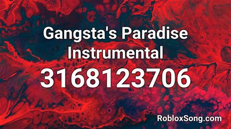 Gangsta S Paradise Instrumental Roblox Id Roblox Music Code Youtube