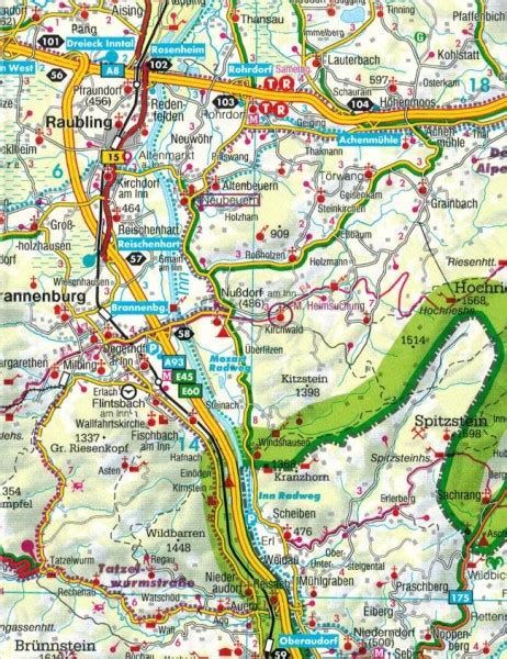 Monachium I Okolice Bawaria Mapa Freytag Berndt