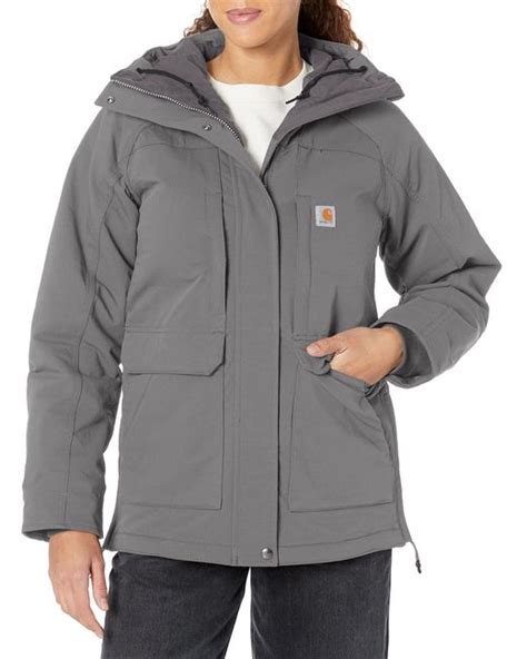 Carhartt Super Dux Relaxed Fit Insulated Traditional Coat In Gray Lyst