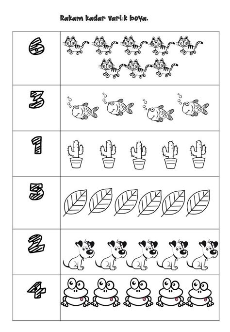 Rakam kadar varlık boya Etkinlik planlama Matematik İlkokul