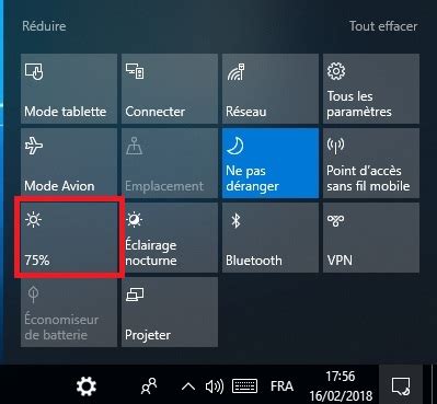 Windows 10 comment régler la luminosité de l écran