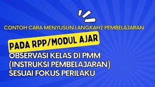 Contoh Cara Menyusun Langkah Langkah Rpp Modul Ajar Observasi Kelas Di