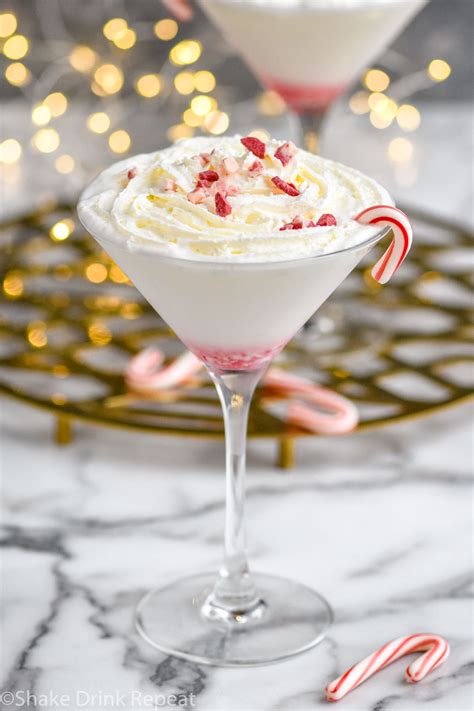 Candy Cane Martini Shake Drink Repeat