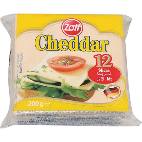 Zott Cheddar Cheese Slices | 200g | Cheese | Walter Mart