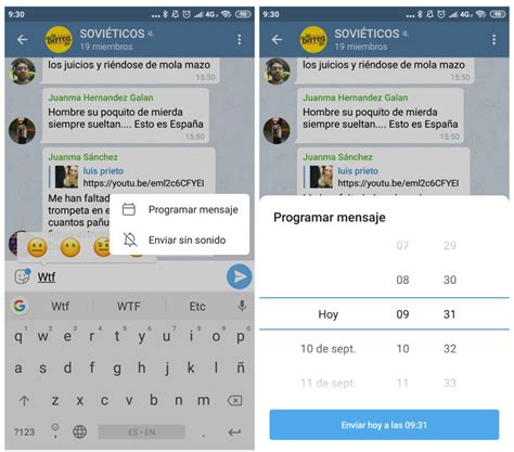 Así puedes programar mensajes en Telegram Applicantes Información